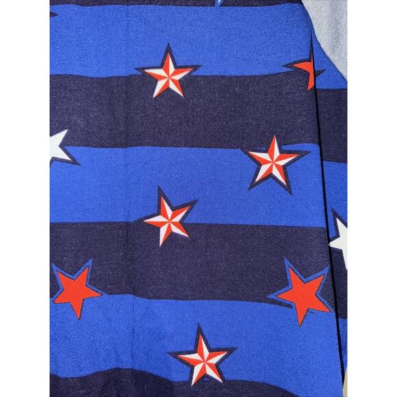 lularoe XS Extra Small Patriotic Randy top Stars red white blue nwt - Picture 2 of 5